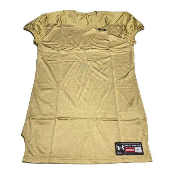 NEW Under Armour Instinct Football Jersey XL Gold UA Blank Practice‎ Mens $55 - Picture 1 of 9